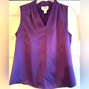 Talbots silk sleeveless blouse